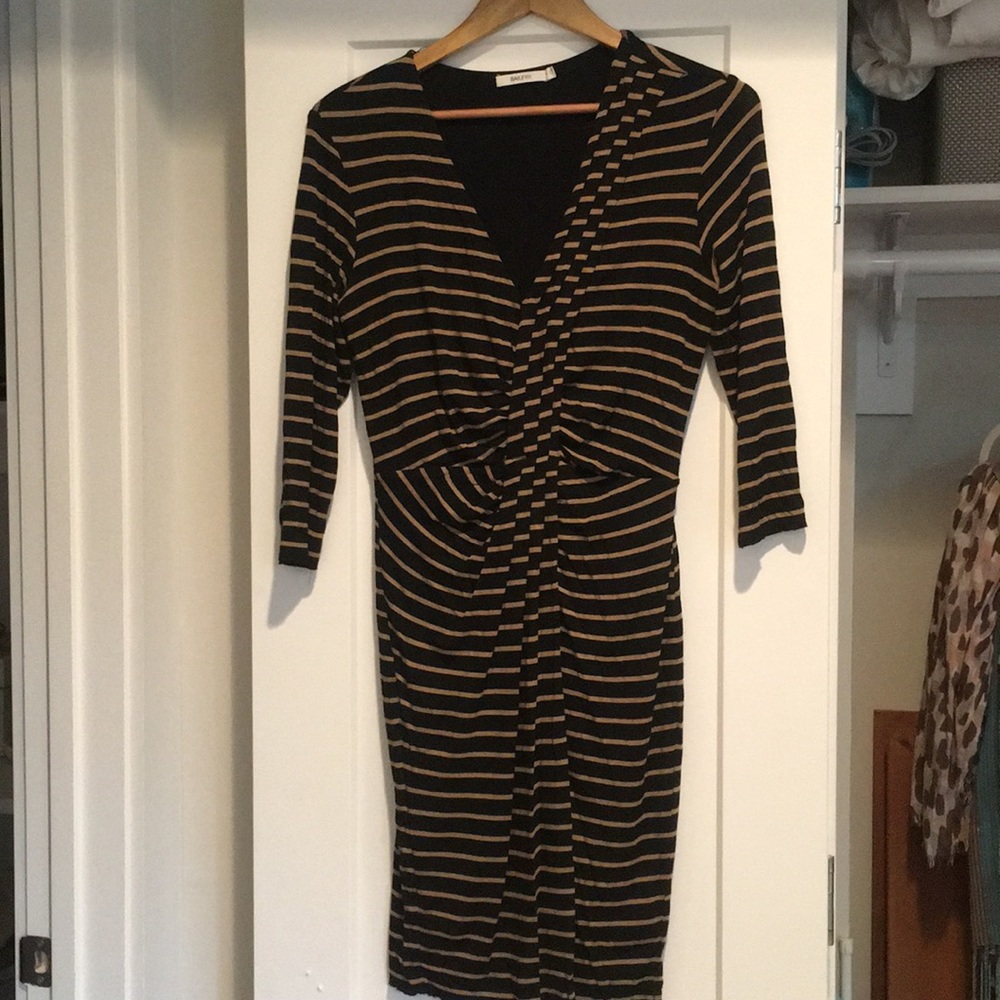 Black and Tan striped dress
